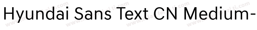 Hyundai Sans Text CN Medium字体转换